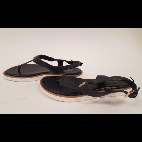 NWOT MICHAEL KORS Black Sandals, Size 6 1/2 - Picture 2 of 5